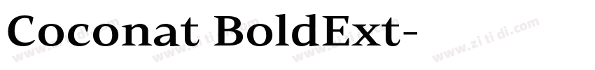 Coconat BoldExt字体转换